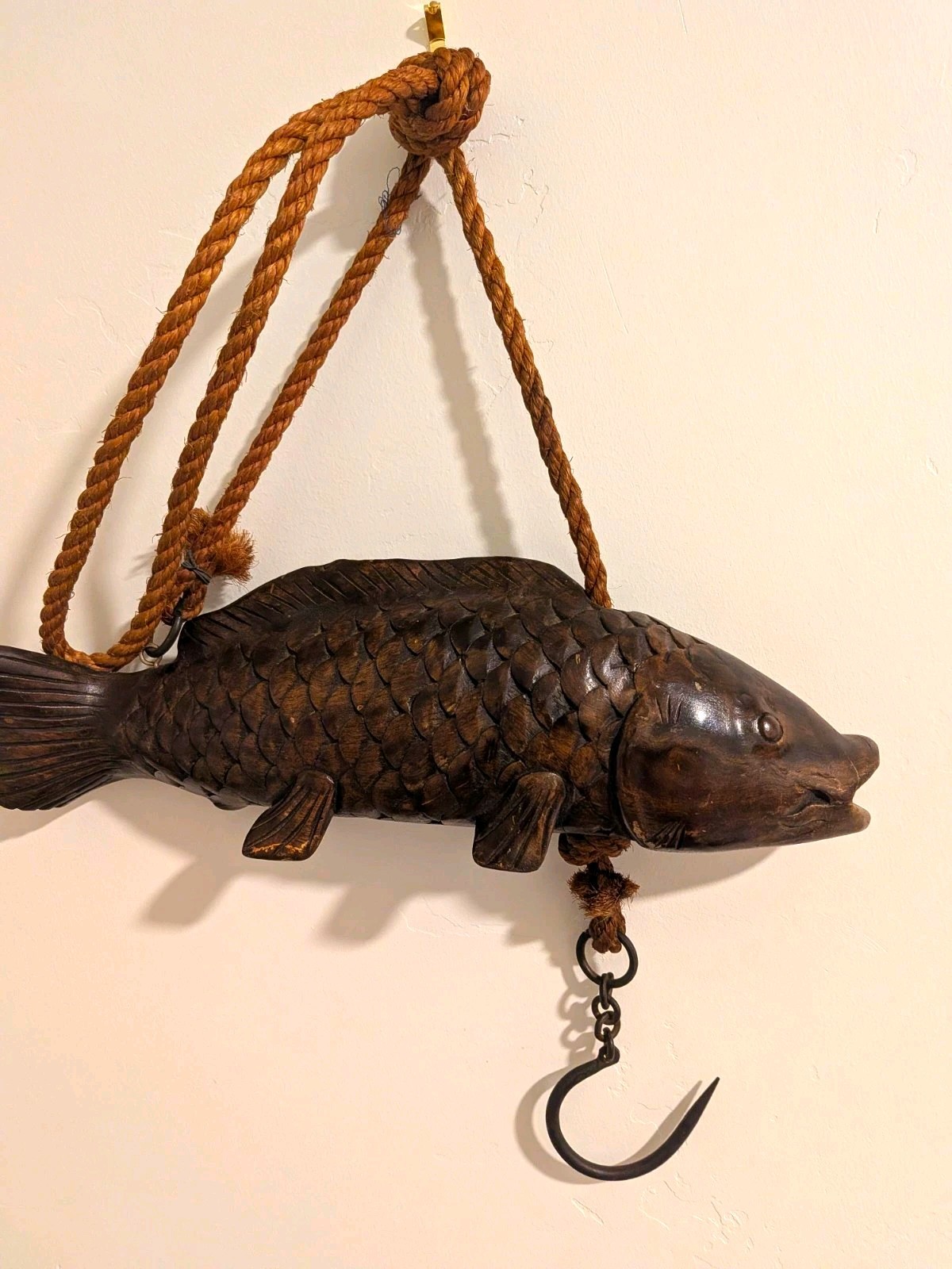 Vintage Hand Carved Japanese Jizai Kagi