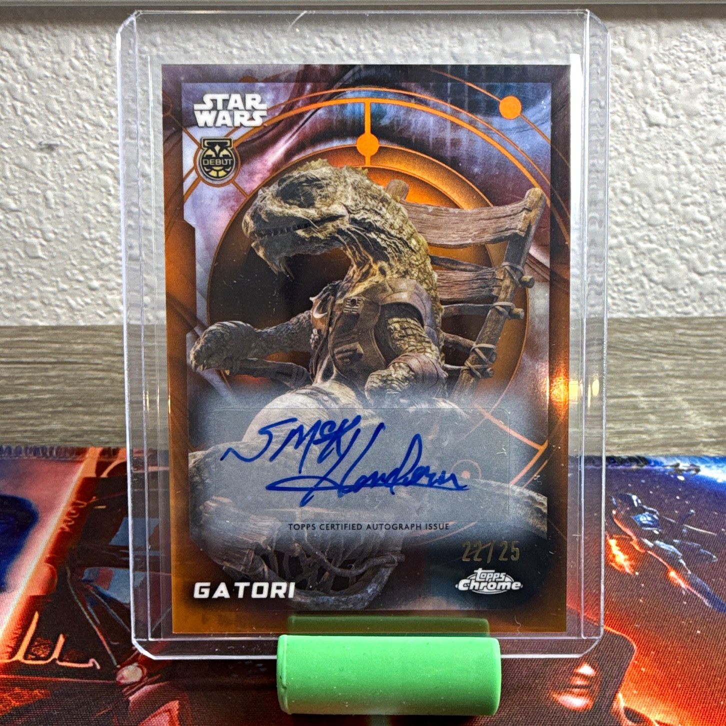2026 Topps Chrome Star Wars Gatori #156 Stephen McKinley Henderson Auto /25