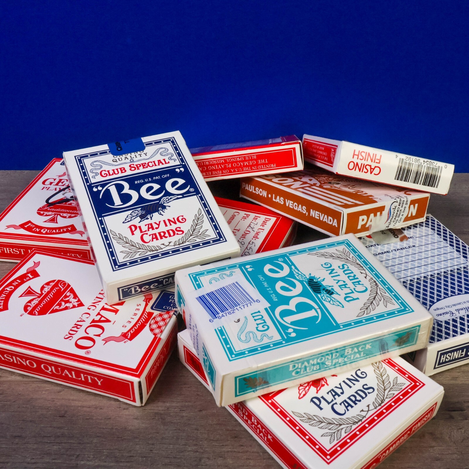 10 Totally Random Decks of Casino Used Playing Cards