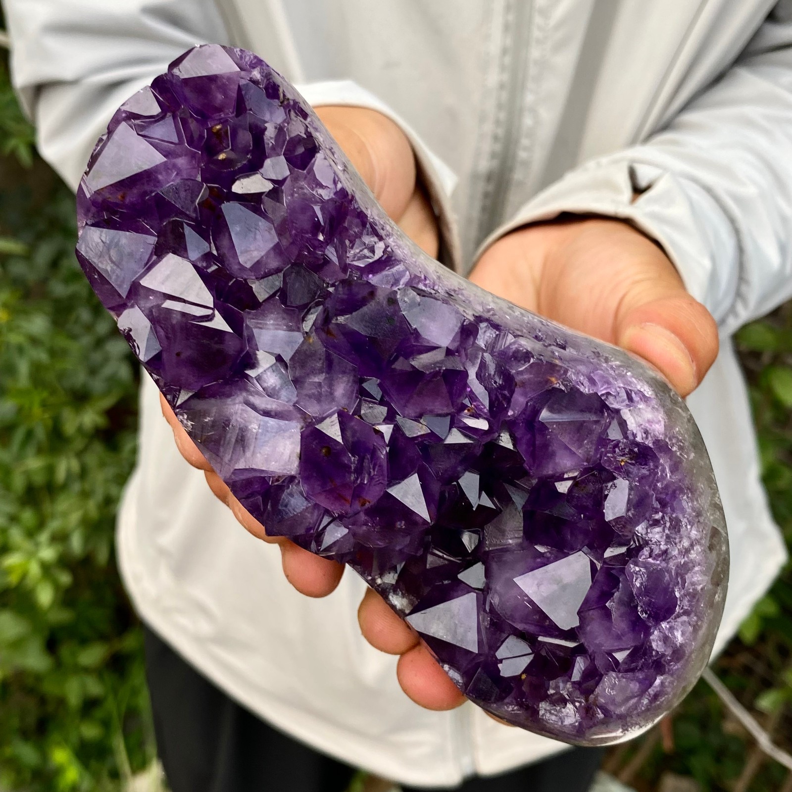 1.98LB Natural Amethyst cluster quartz crystal Raw specimen Healing
