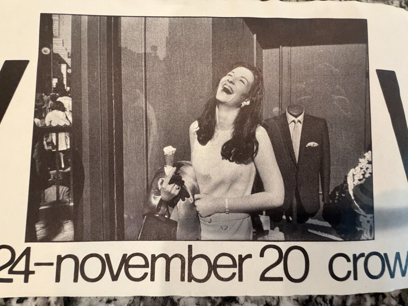 Vintage 1970\'s Gary Winogrand Photographer Show Flyer - Unusual Banner Format