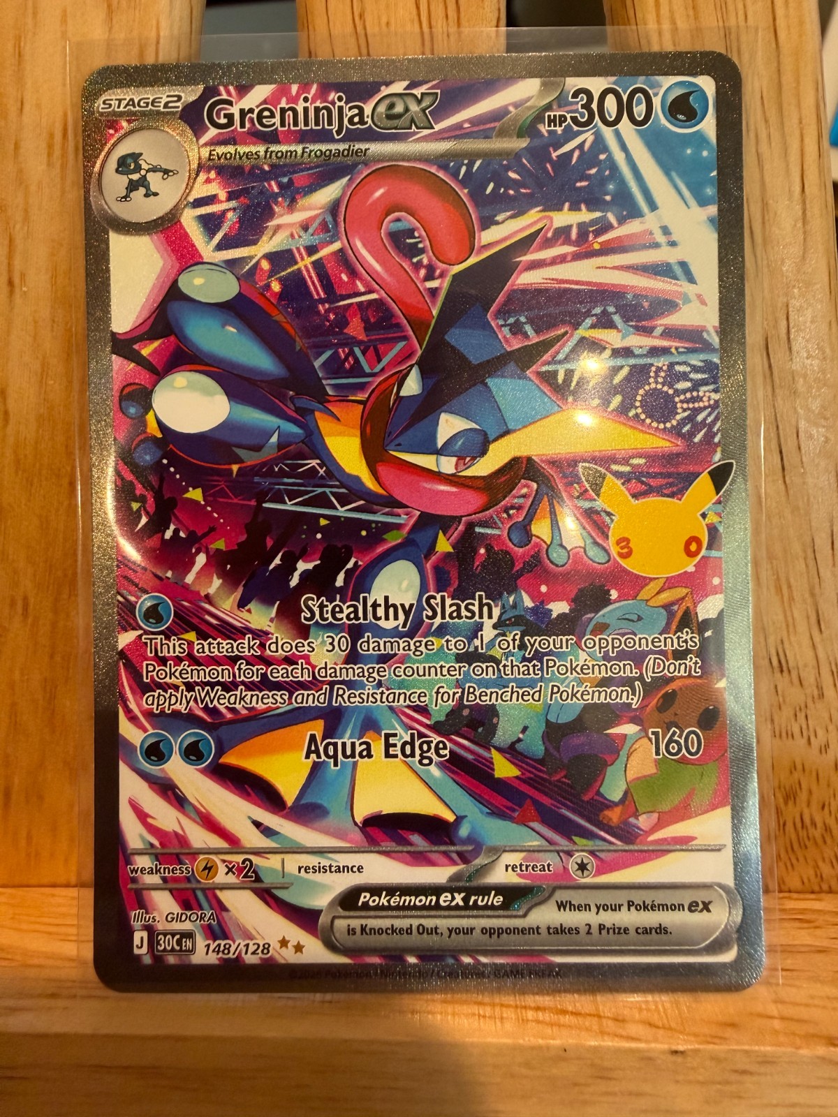 Greninja EX 148/128 30th Celebration Holographic Pokemon