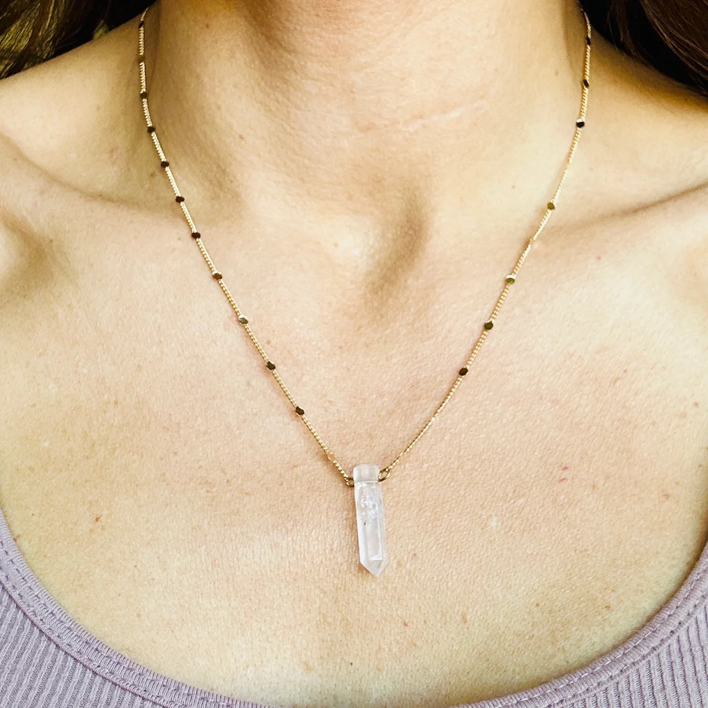 Luxury Clear Quartz Necklace