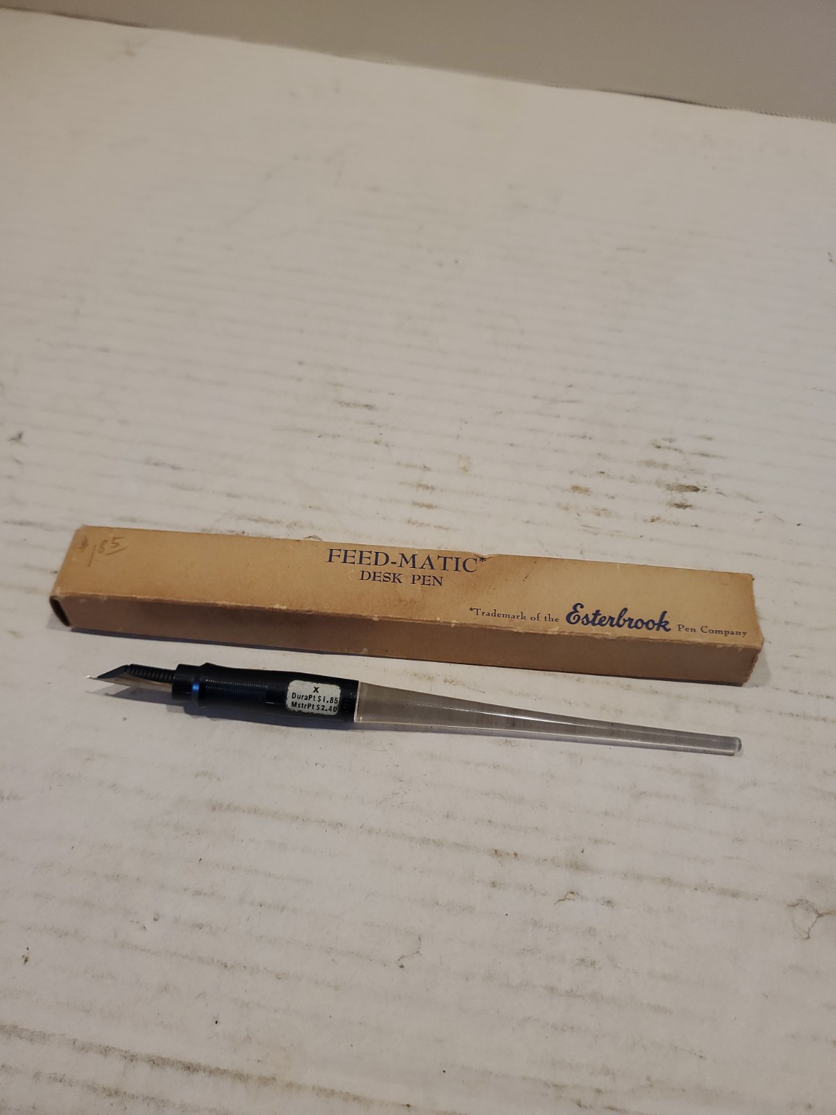 Vintage Esterbrook black & clear Lucite Fountain Pen 2668  Nib