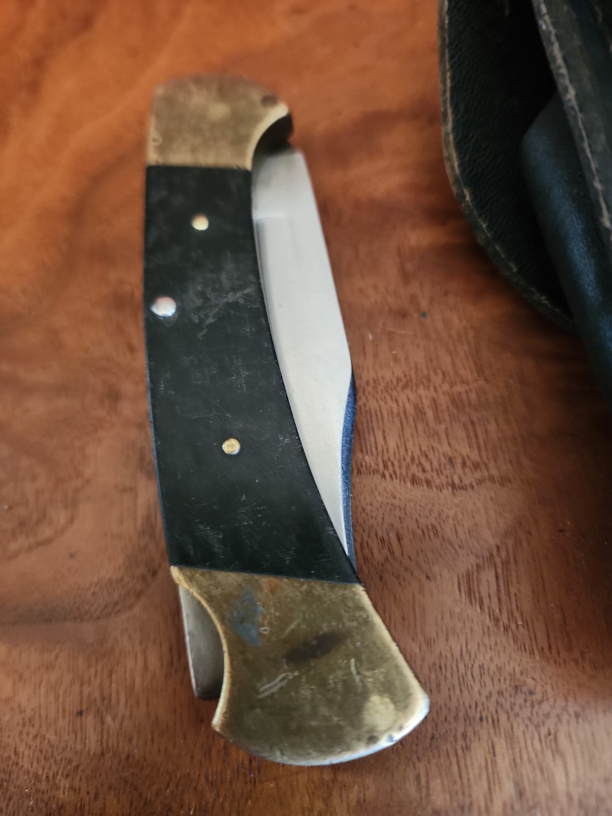 Vtg 70\'s Buck 112 Ranger Folding Pocket Knife W/Sheath USA EUC Vtg 70\'s Buck 112 Ranger Folding Pocket Knife W/Sheath USA EUC