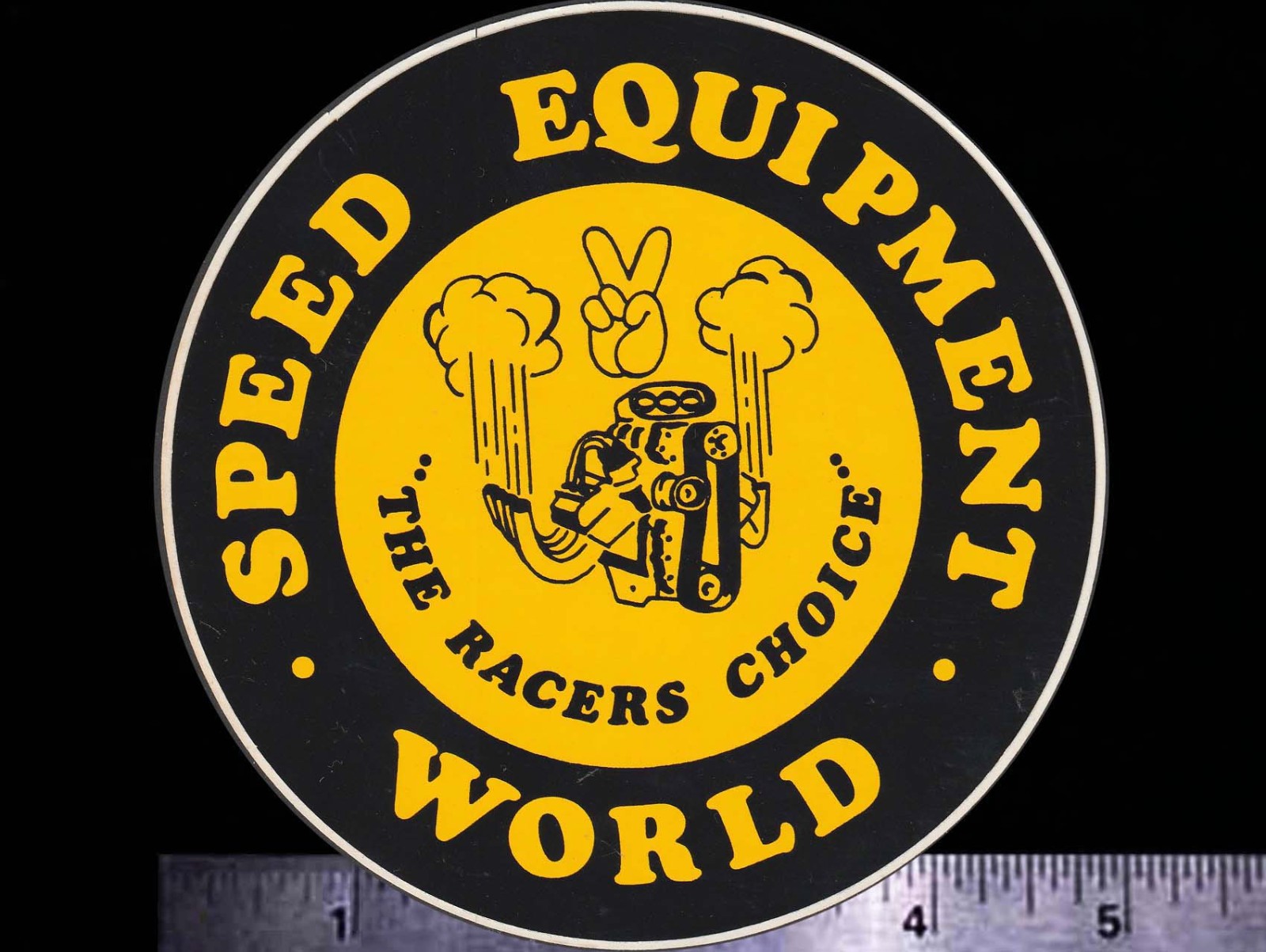 SPEED Equipment World - Original Vintage 1960\'s 70\'s Racing Decal/Sticker