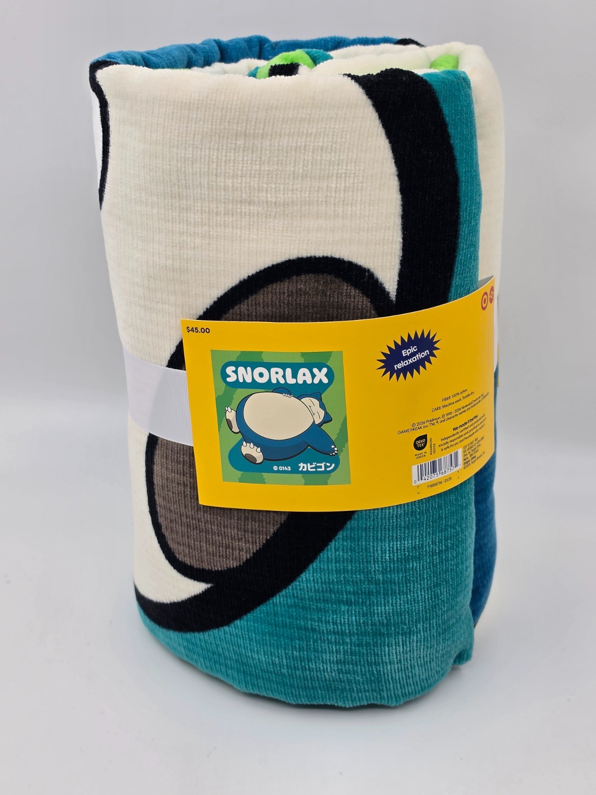 Pokemon x Target Ultimate Snorlax Beach Towel 30th Anniversary Exclusive NEW NWT