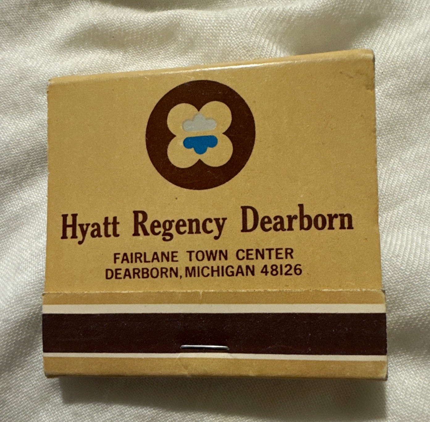 Hyatt Regency Dearborn Michigan Matchbook Cover Fairlane Town Center 48126