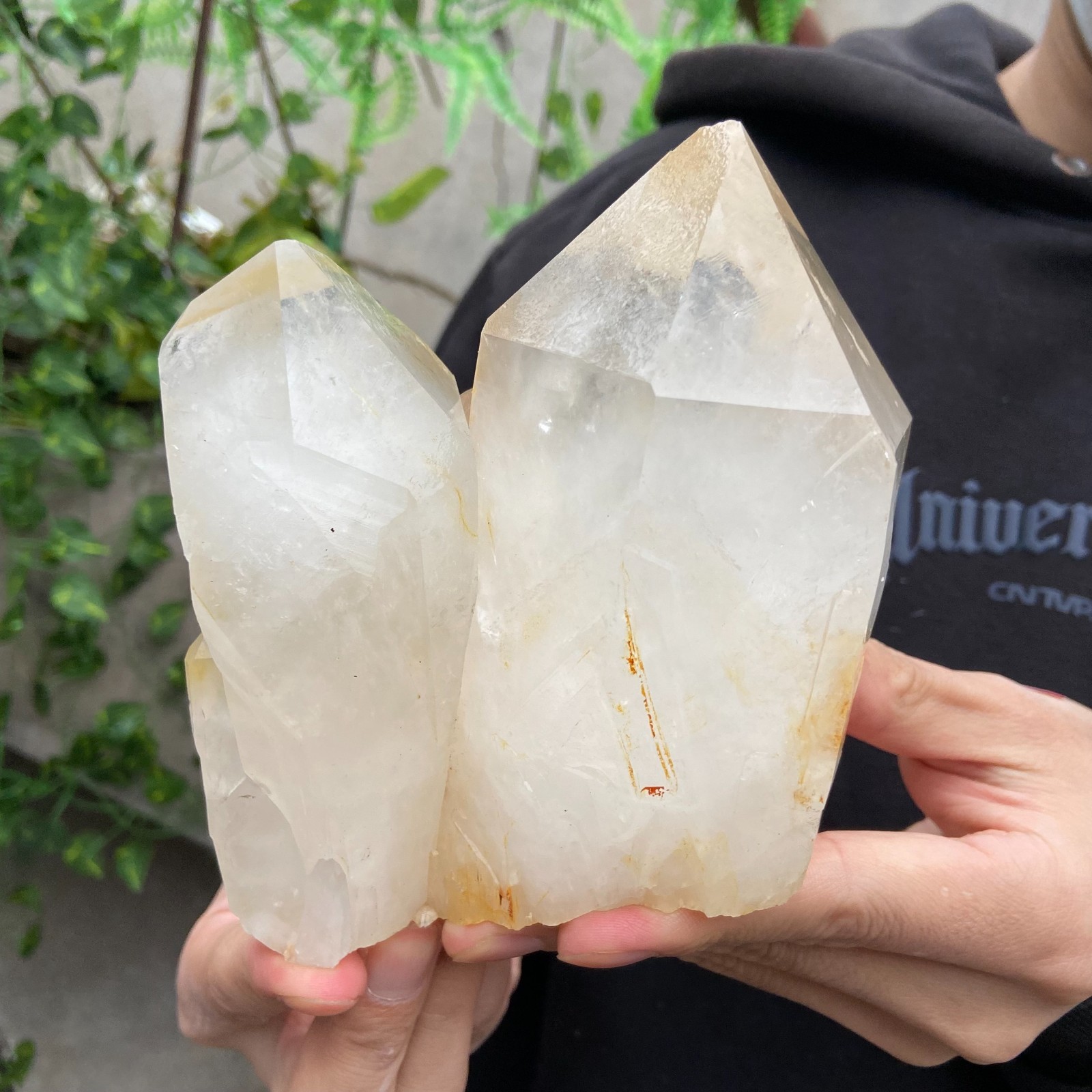 3.1LB Natural Clear White Crystal Quartz Cluster Rough Healing Specimen