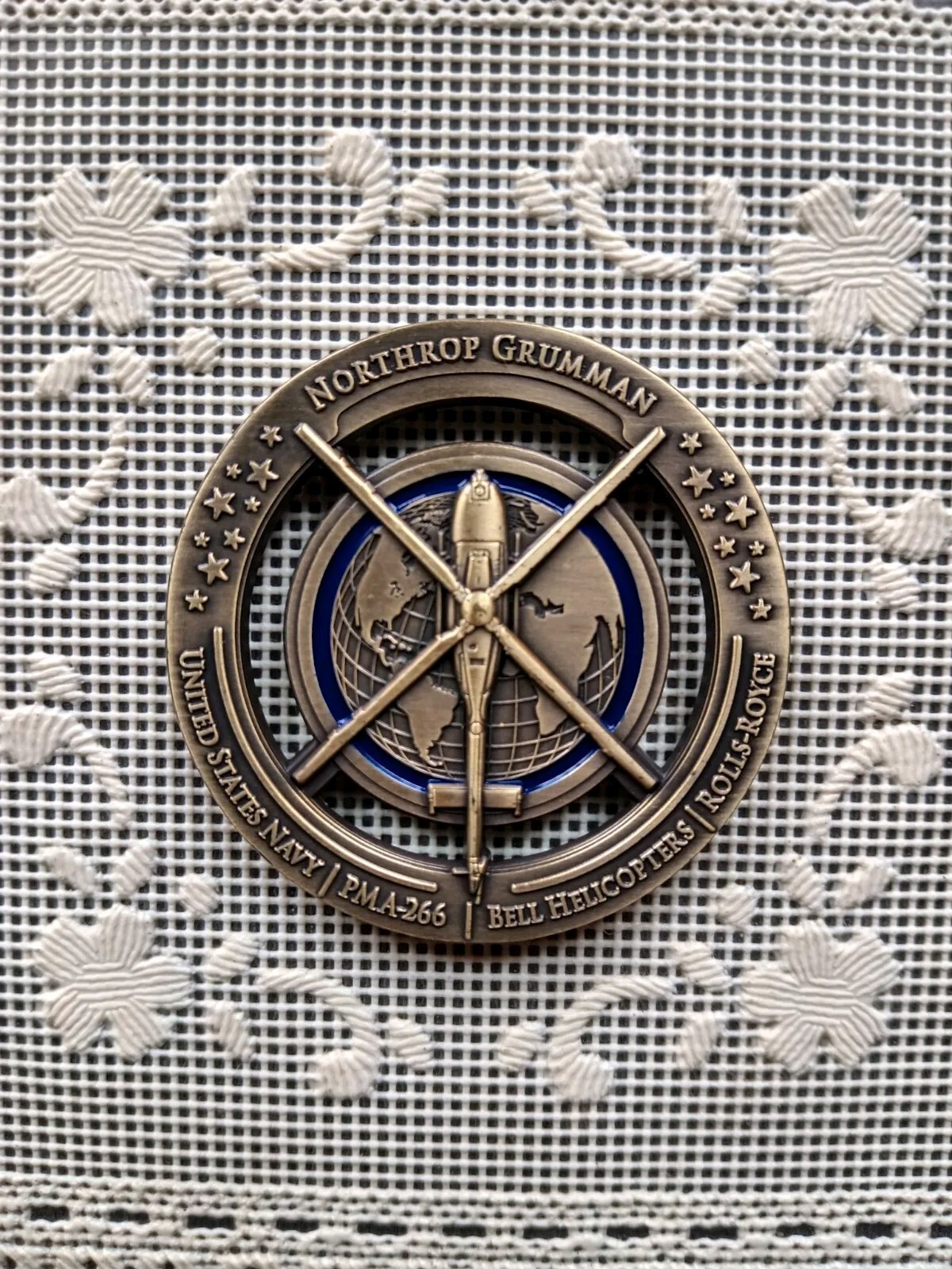USN Northrop Grumman First Flight MQ-8C Fire Scout  Challenge Coin