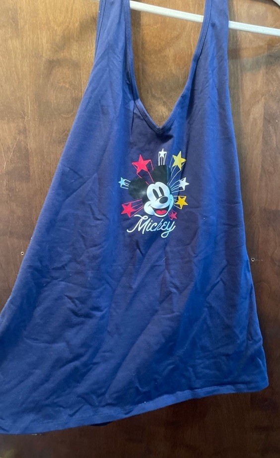 NWT Torrid Disney Mickey Mouse Blue Tank Top Shirt Womens Adult Size 2X