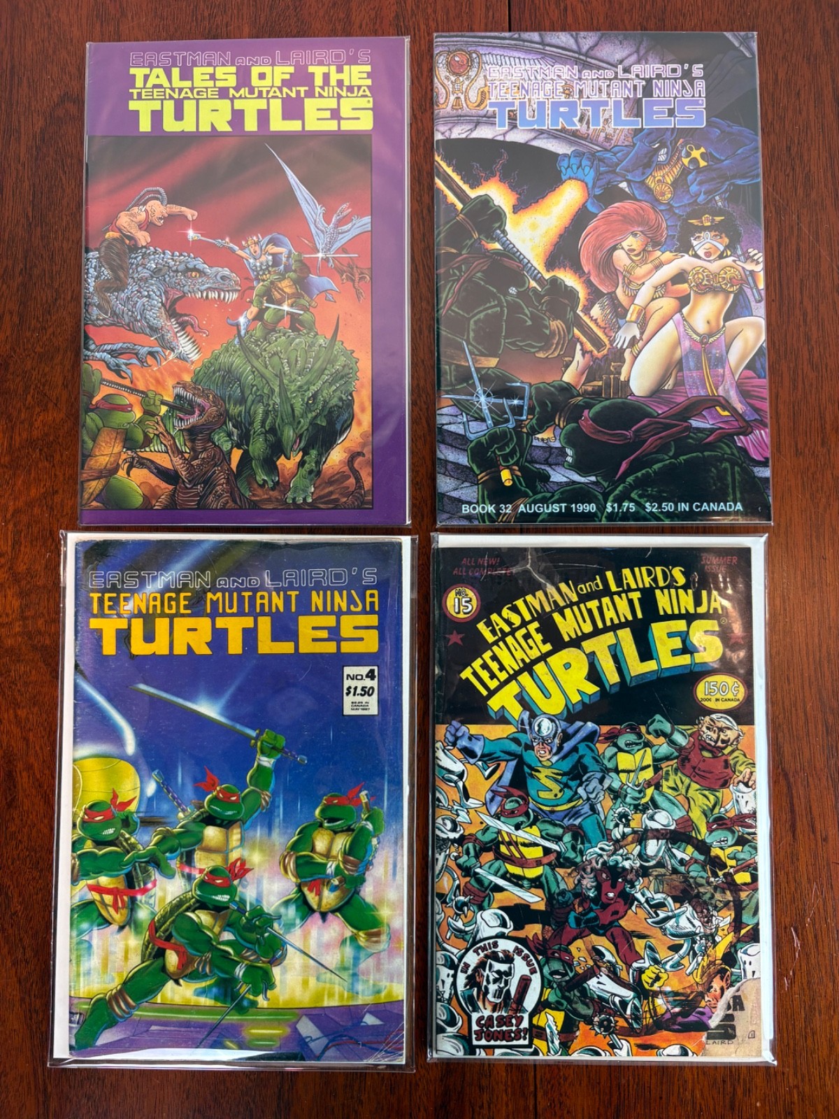 Teenage Mutant Ninja Turtles #4 2nd PRINT Eastman Laird Comic Book Lot TMNT 15