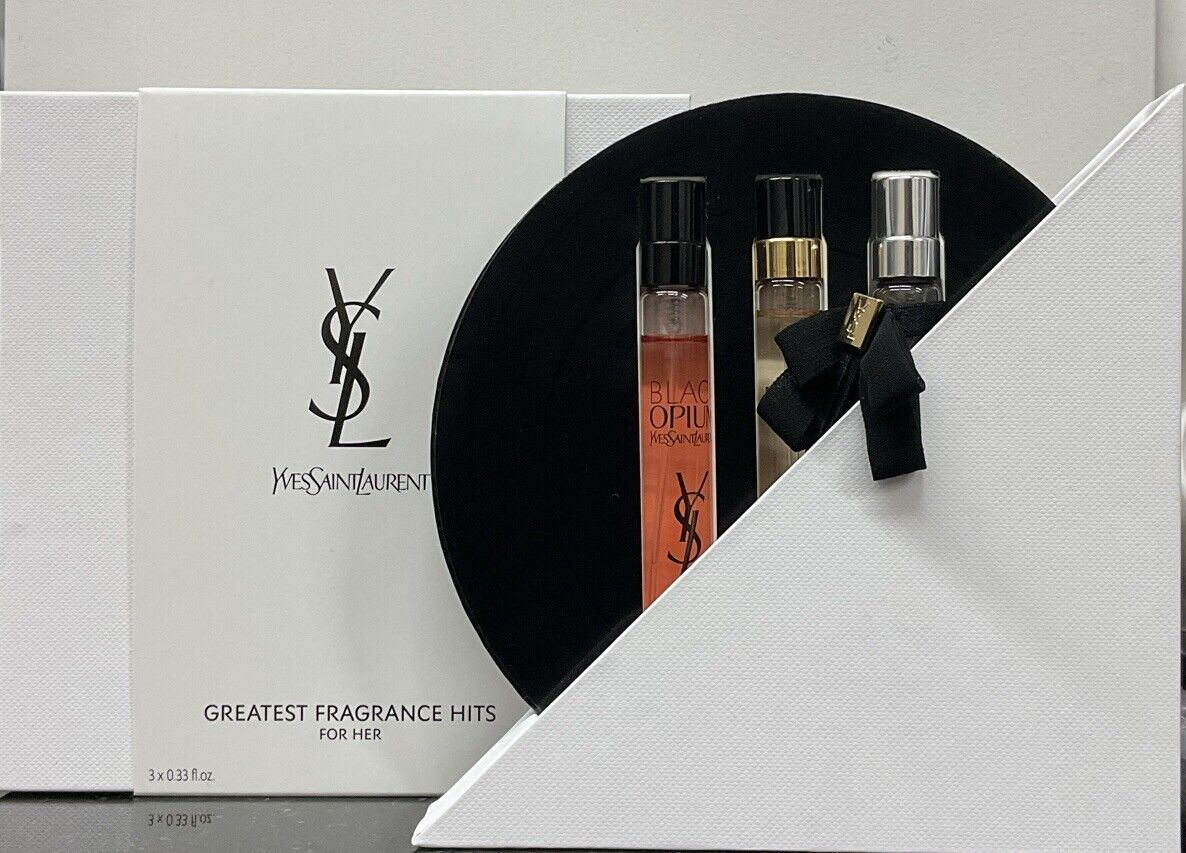 Yves Saint Laurent Greatest Fragrance Hits FOR HER 3X0.33 OZ 90%FULL