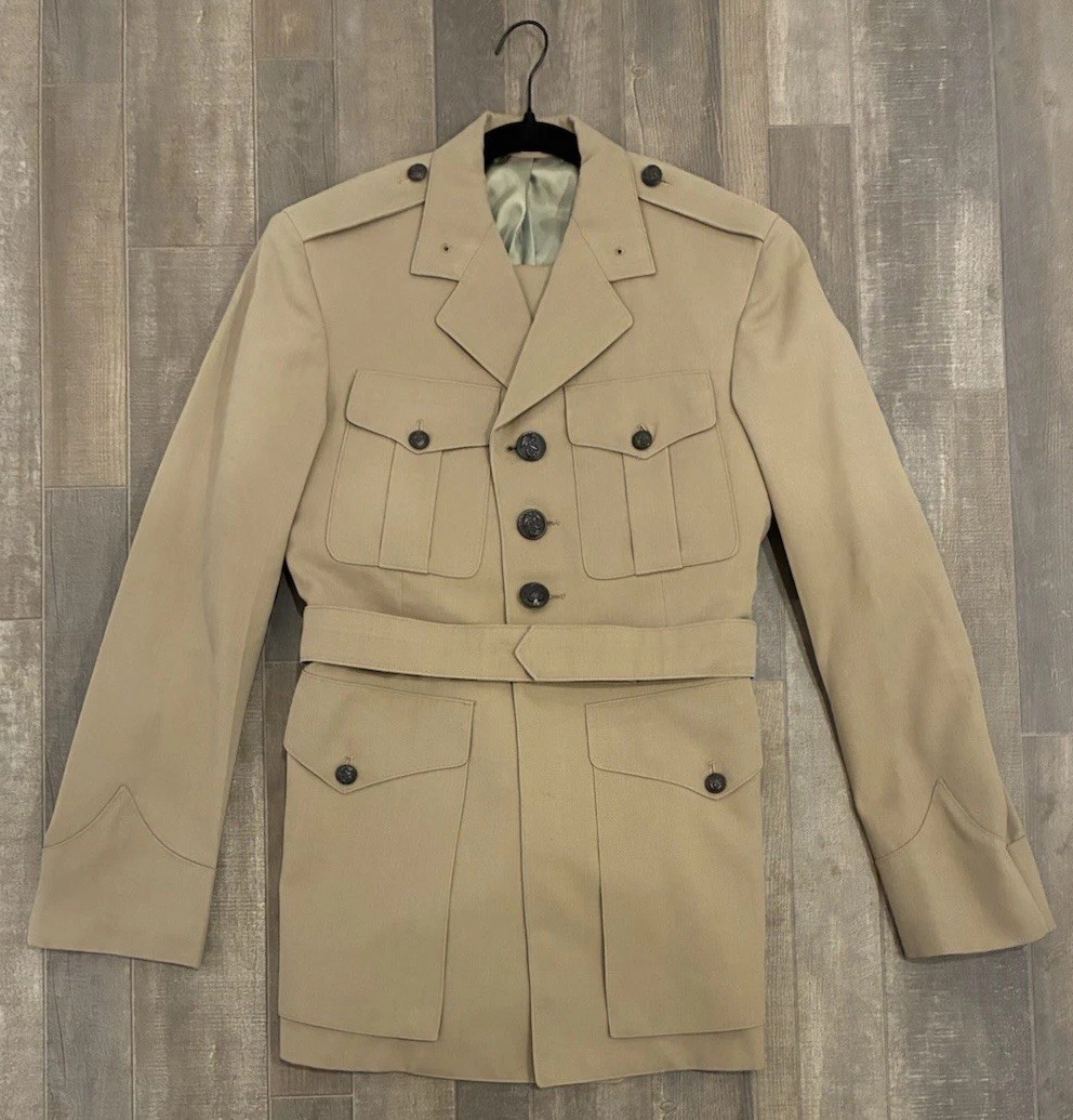 Vintage 1950s 1960s USMC Dress Blue Uniform Set Tom Pacciolo Small 30x30