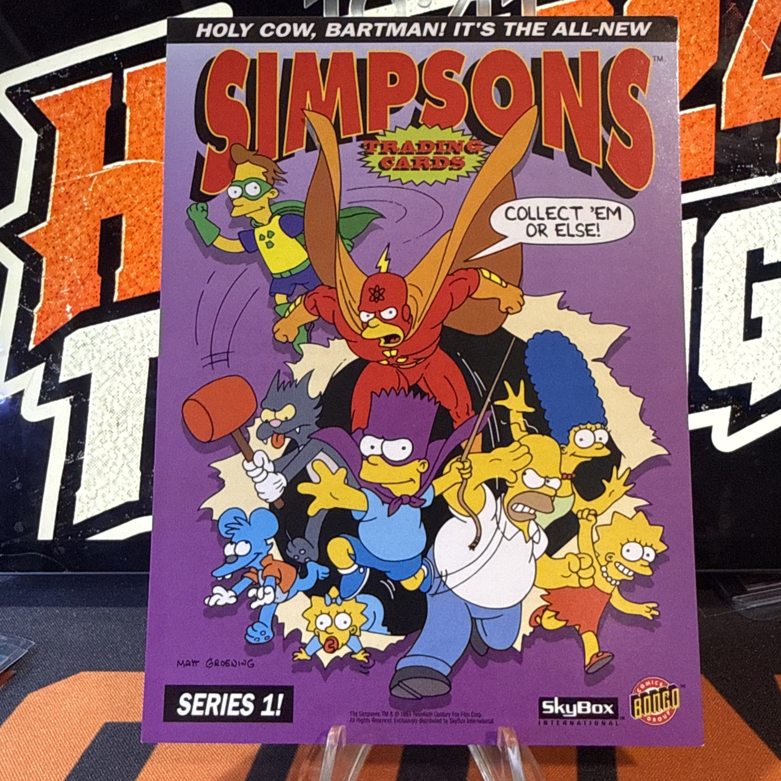 The Simpsons Series 1 1993 Skybox International Pomo Card. NM condition.