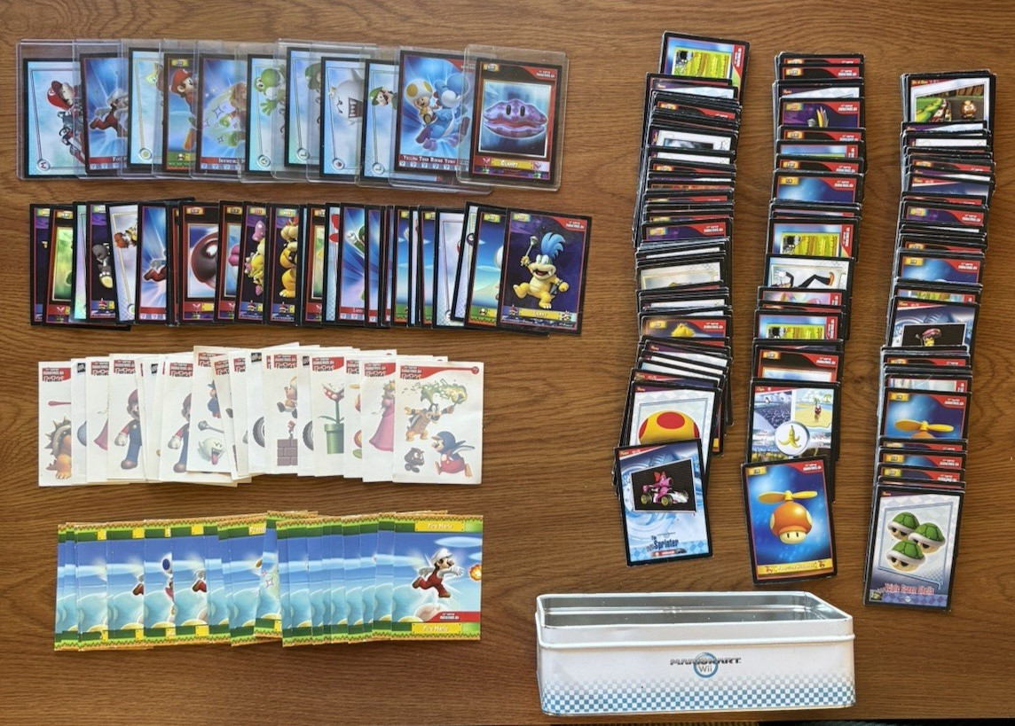 Nintendo 2010 Super Mario Bros. Card Lot Foils, Funtats, Pop-Outs Over 350+ Qty