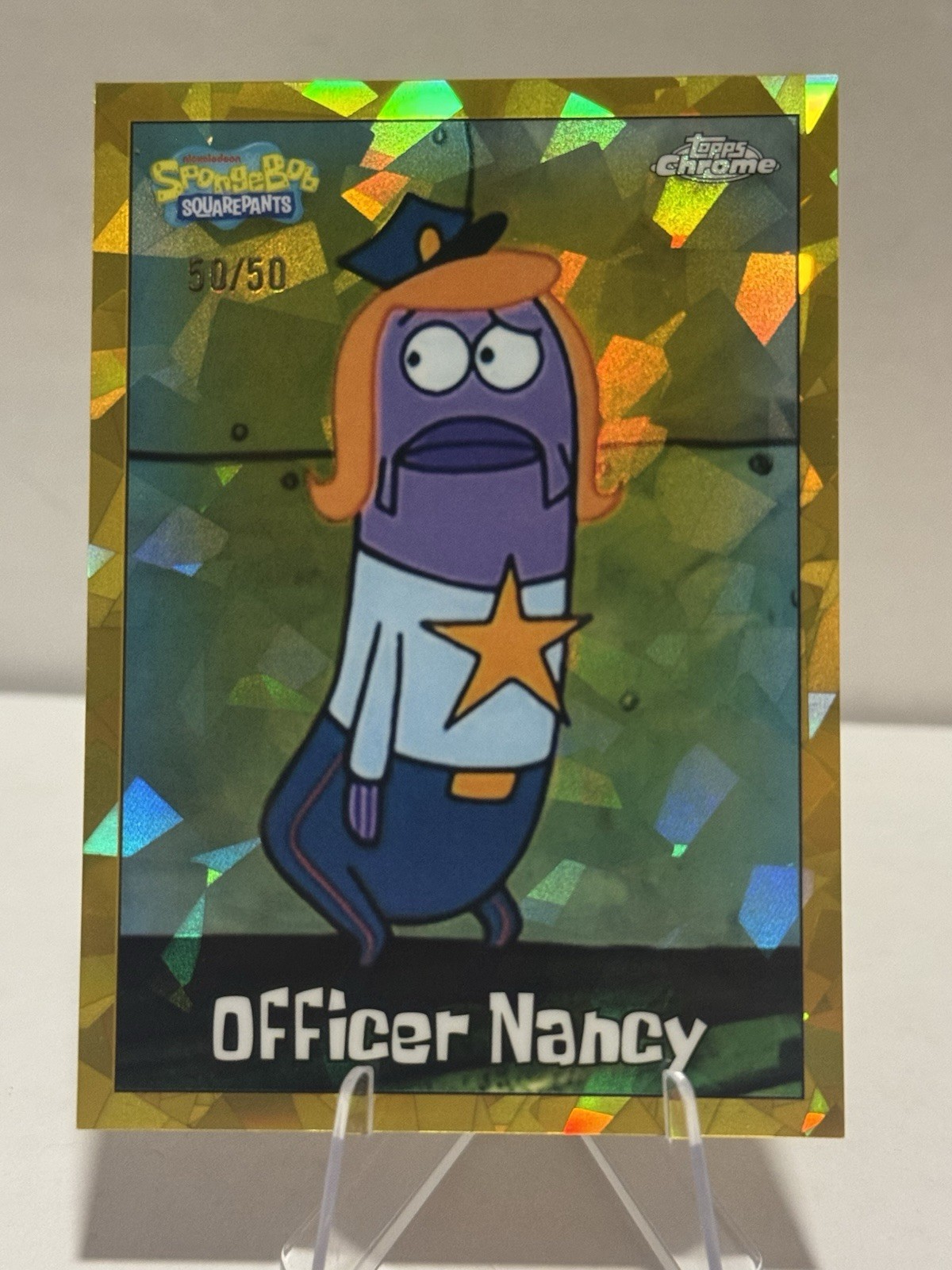2025 topps Sapphire spongebob  Officer Nancy Book End /50