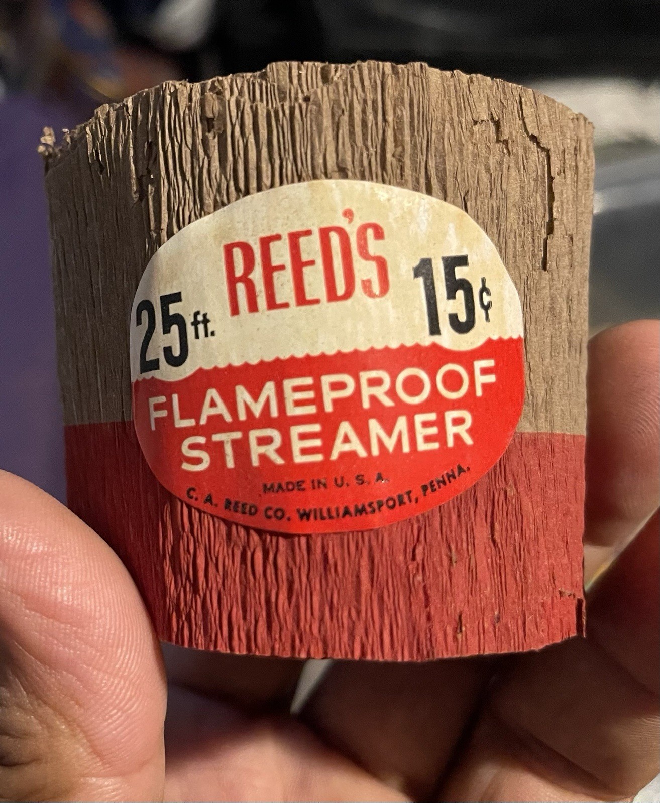1950s-60s Reed’s Christmas Streamers/Crepe Paper, New Old Stock 22 Rolls