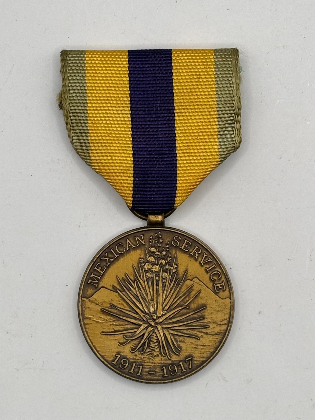 VINTAGE MEXICAN BORDER SERVICE 1911 - 1917 ARMY MEDAL