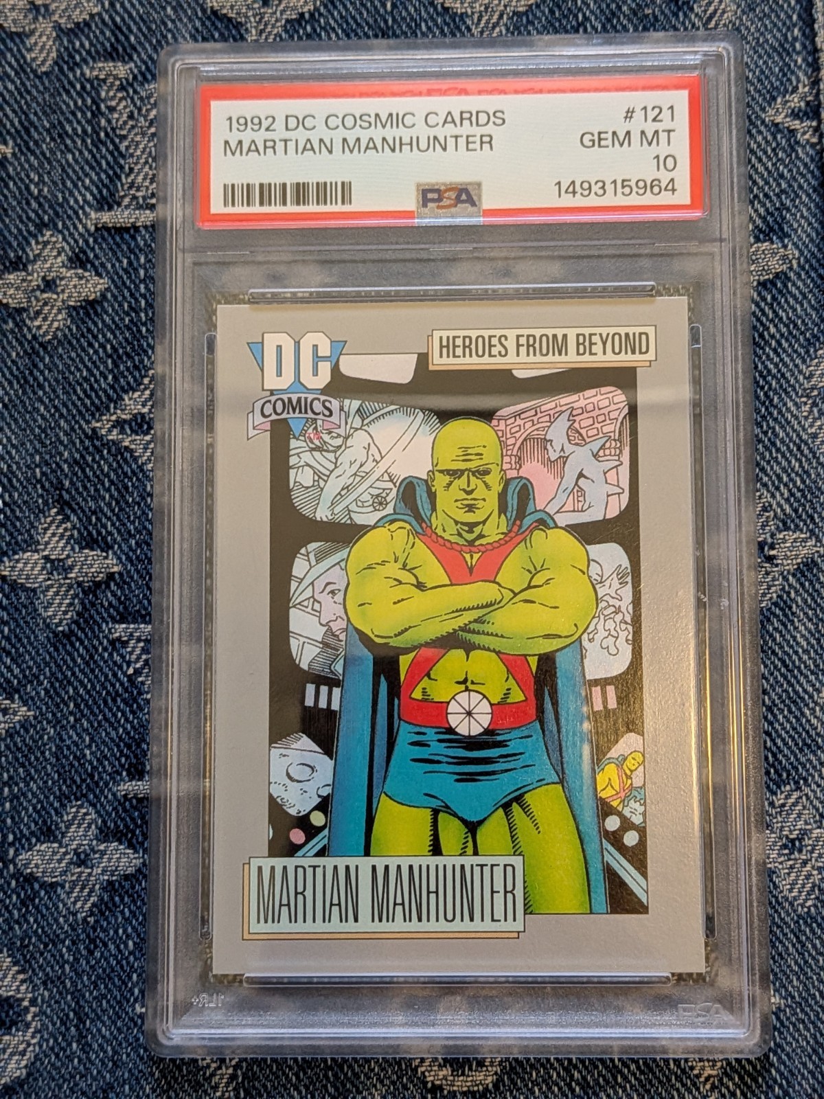 PSA 10 1992 DC Cosmic Cards Martian Manhunter POP 12