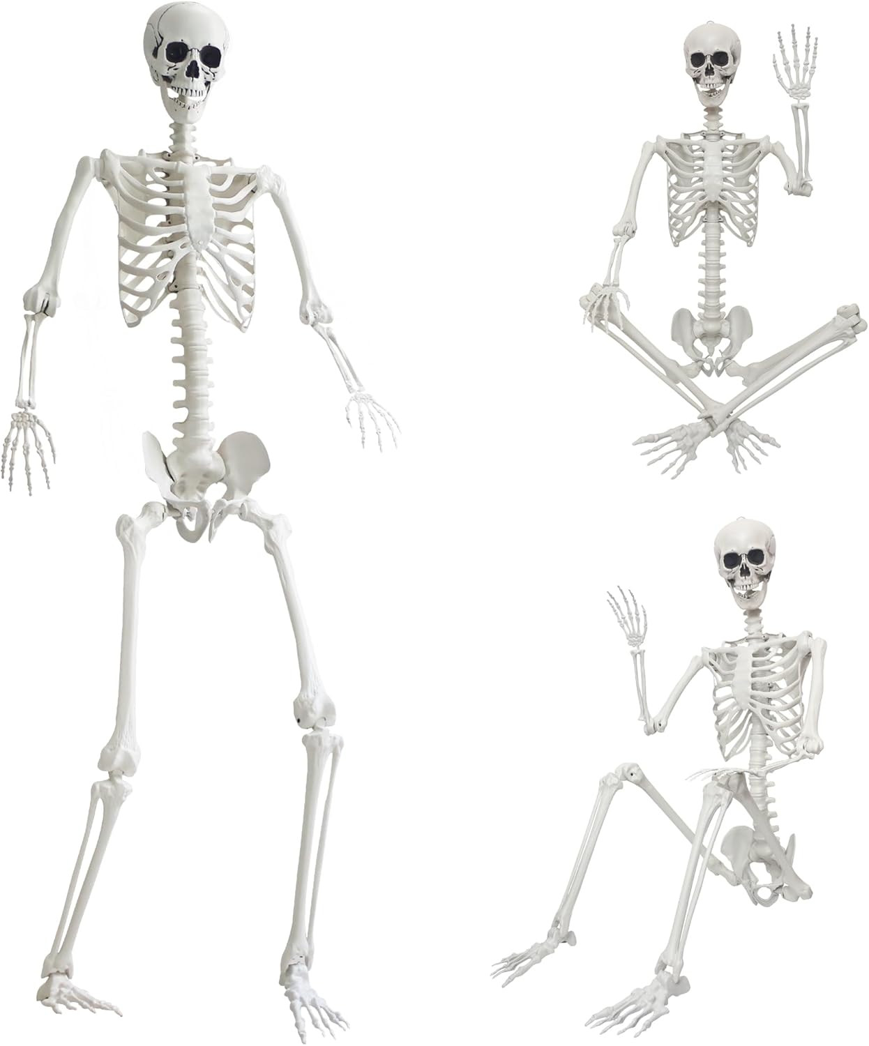 7.9Ft/240Cm Giant Skeleton Halloween Skeleton Life Size Skeleton Posable 7.9Ft/240Cm Giant Skeleton Halloween Skeleton Life Size Skeleton Posable