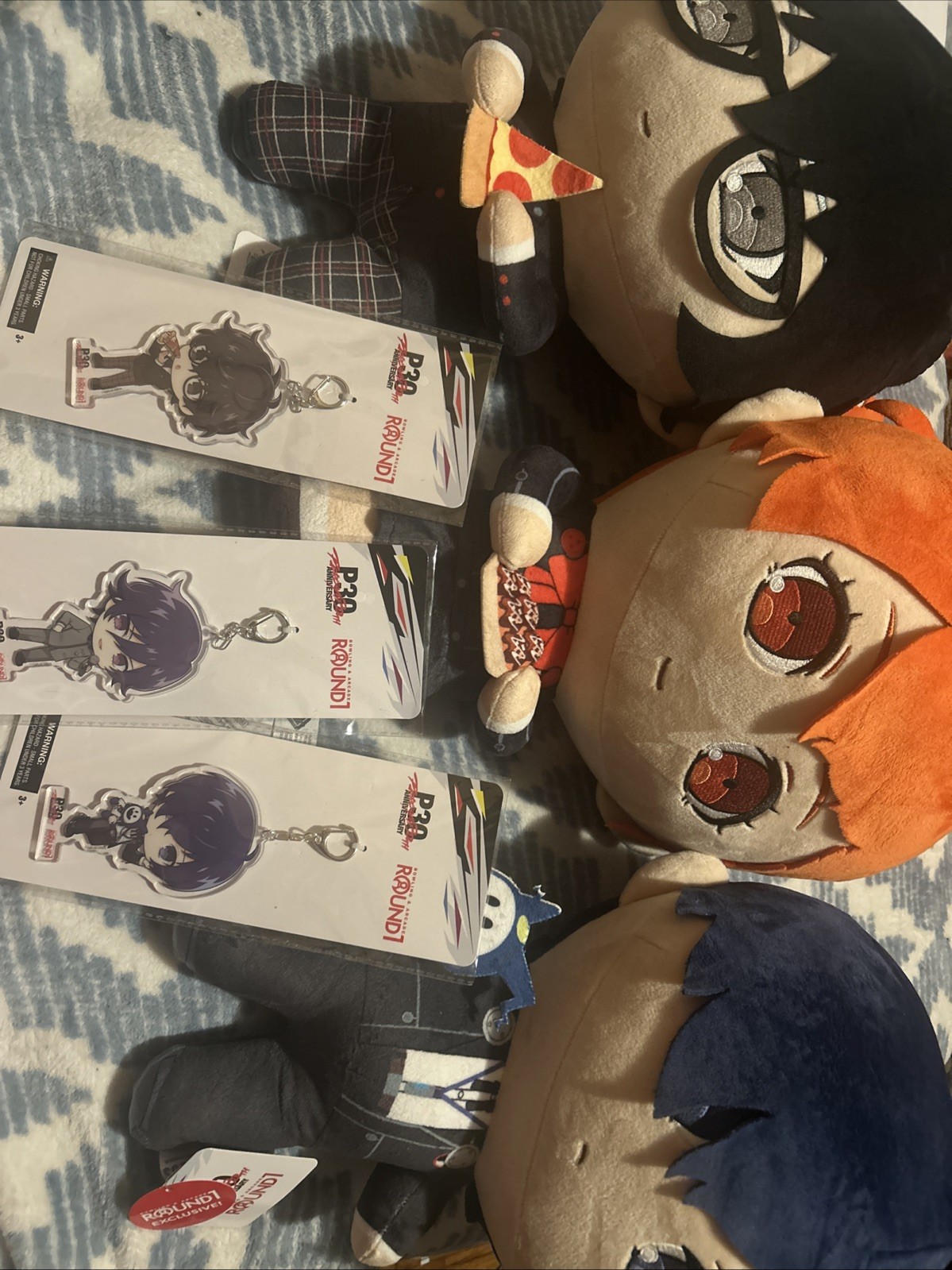 Round  1 x Persona 30th Anniversary Plush Set Plus 3 Keychains