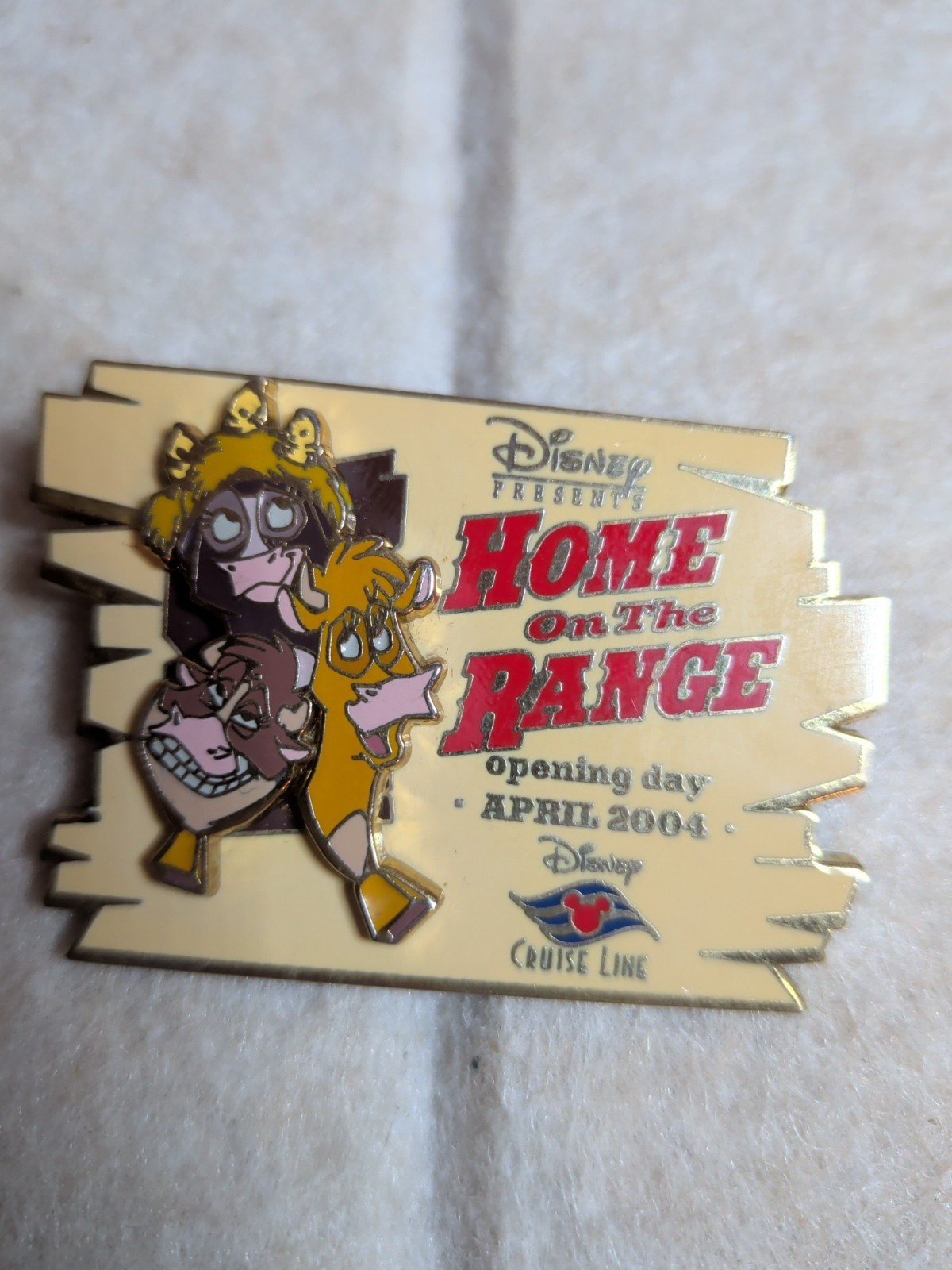 2004 Disney DCL Home On The Range 3 Faces Grace Opening Day Pin