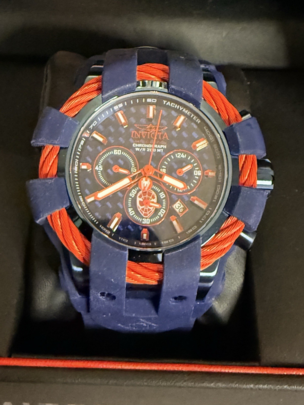 Marvel Comics Invicta Bolt 26008 50mm Spider-Man LE #461/3000 Watch New Battery