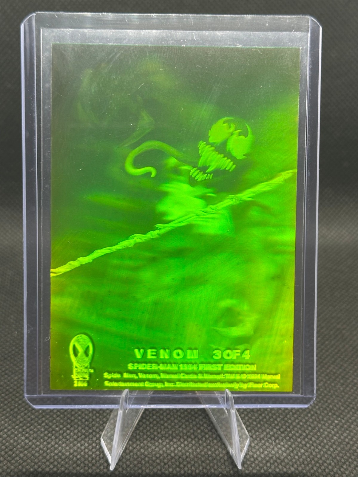 1994 Fleer Amazing Spider-Man 1st Edition Venom Hologram 3 of 4 Marvel Holo