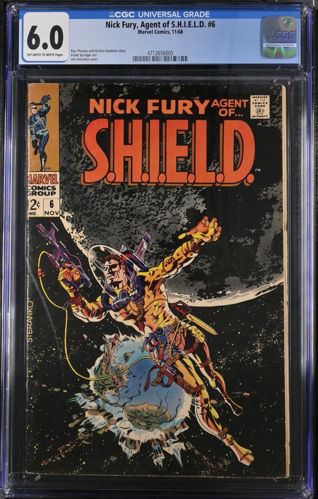 Nick Fury, Agent of S.H.I.E.L.D. 6 CGC 6.0 