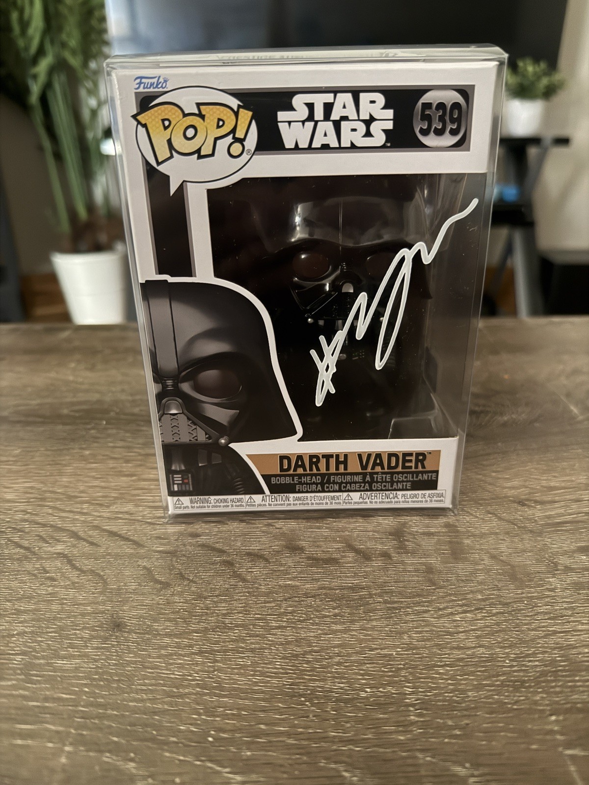 HAYDEN CHRISTENSEN SIGNED DARTH VADER FUNKO POP WITH COA