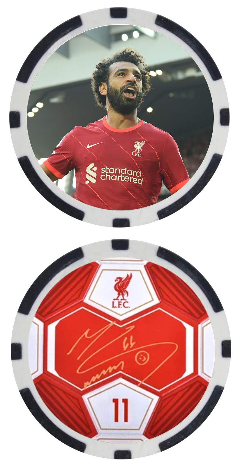 MOHAMED SALAH - FOOTBALL STAR - POKER CHIP - ***SIGNED/AUTO***