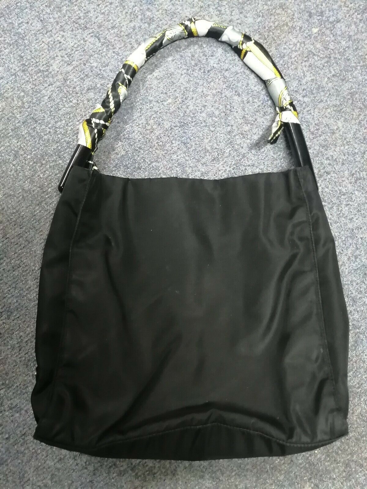 Prada nylon shoulder bag black