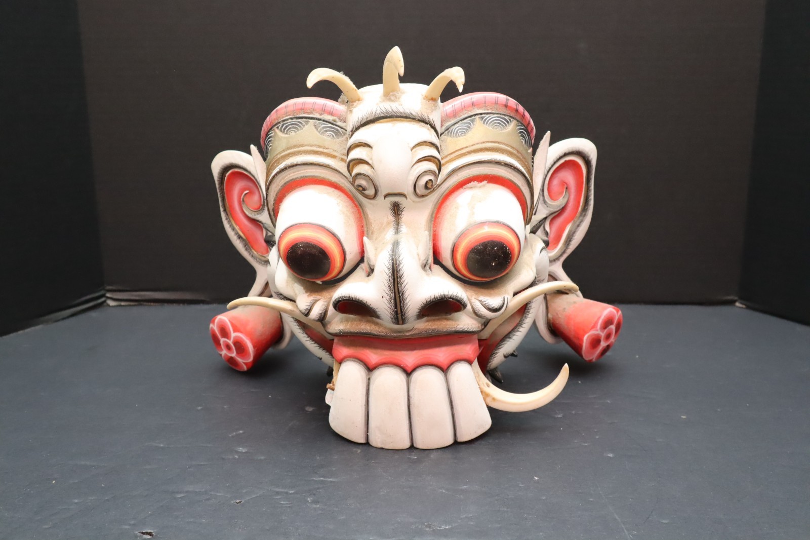 Rare Old Handmade Vintage Balinese Barong Dance Mask