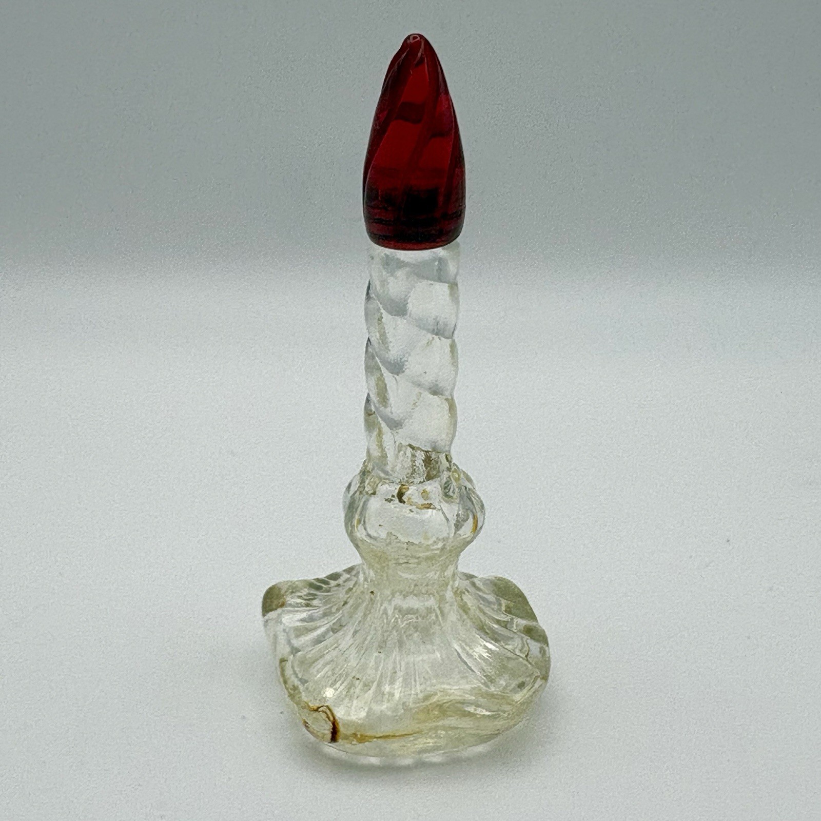 Schiaparelli Perfume 1938 Empty Bottle By Baccarat Crystal Candle Flame