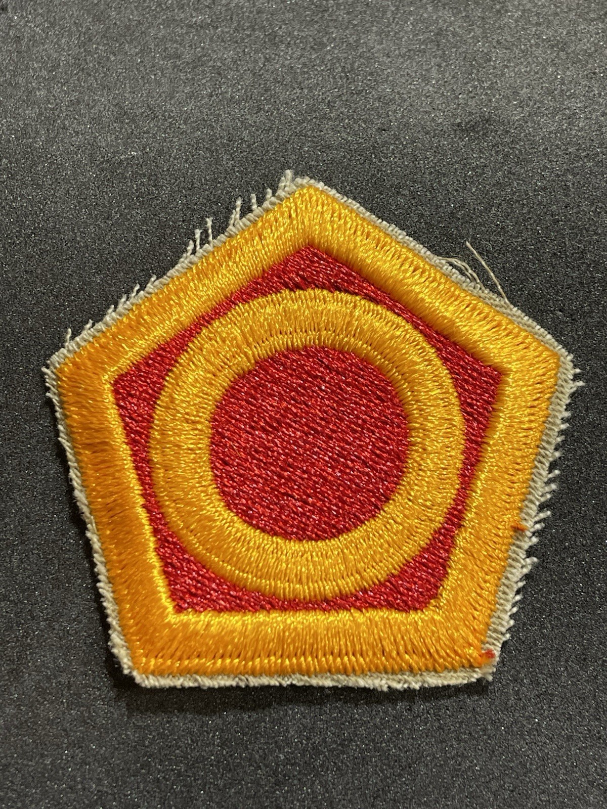 WW2 US Army 50th Infantry Ghost/Phantom Division Cut-Edge Patch #071726-4