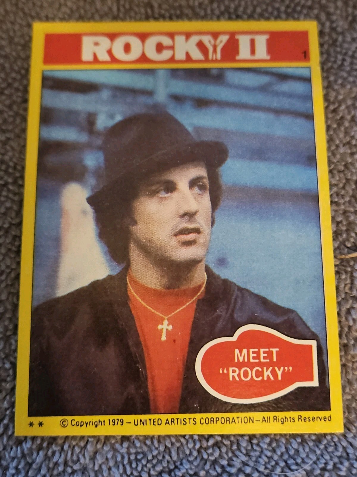 Vintage Topps Rocky Rookie Card 