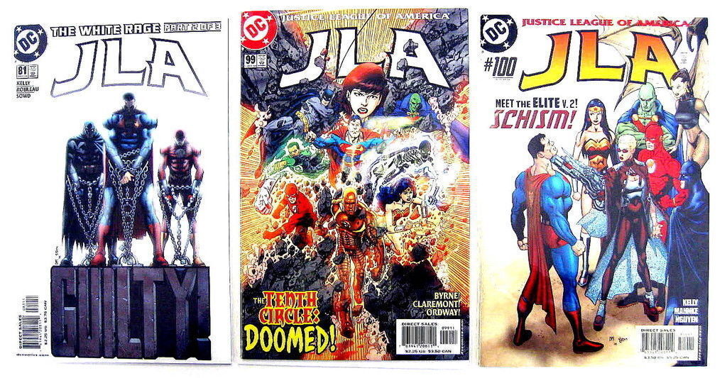*JLA (Justice League, \'01-\'04) 55 Book SET #51-105. WAID/Hitch, Claremont/Byrne
