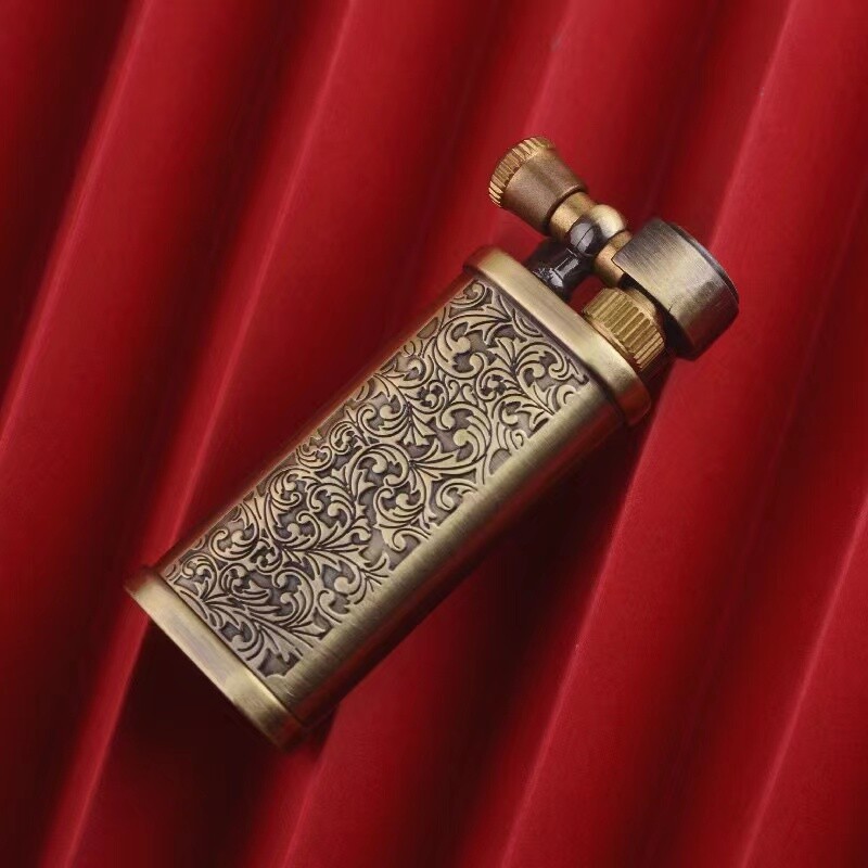 2026Vintage Flint Kerosene Lighter Retro Metal Grinding Wheel Gasoline Cigarette