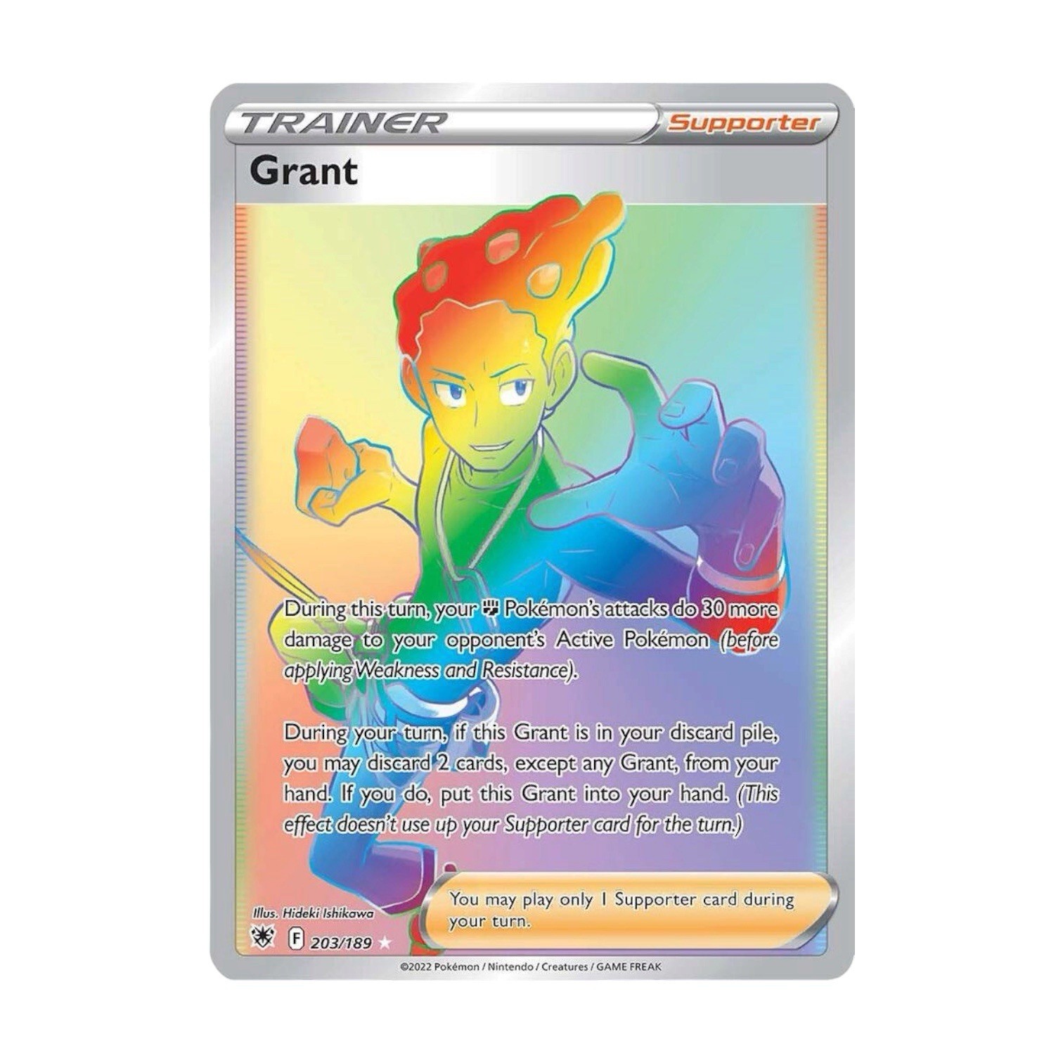 Pokémon Grant NM 203/189 Holo Astral Radiance Rainbow Rare