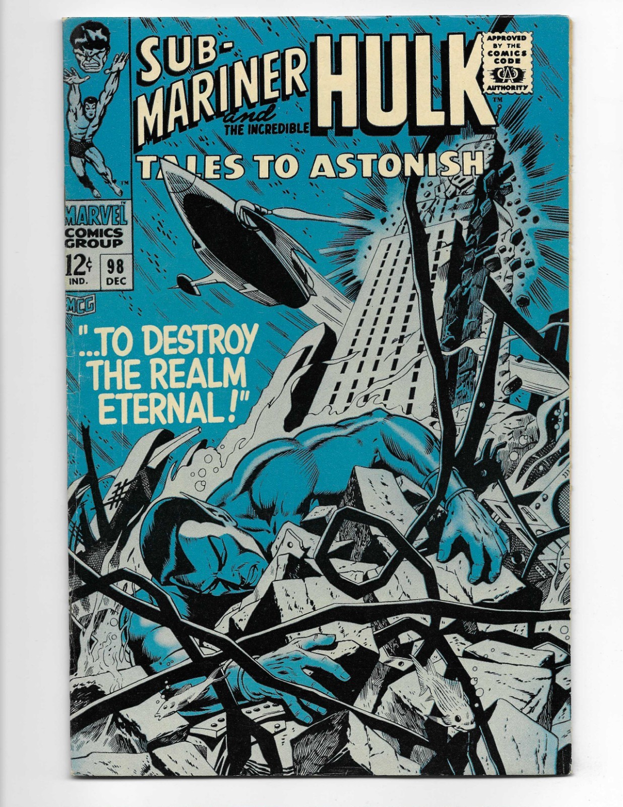 Tales To Astonish 98 1967 Marvel Comics F+ 6.5 1st App Seth Namor Hulk