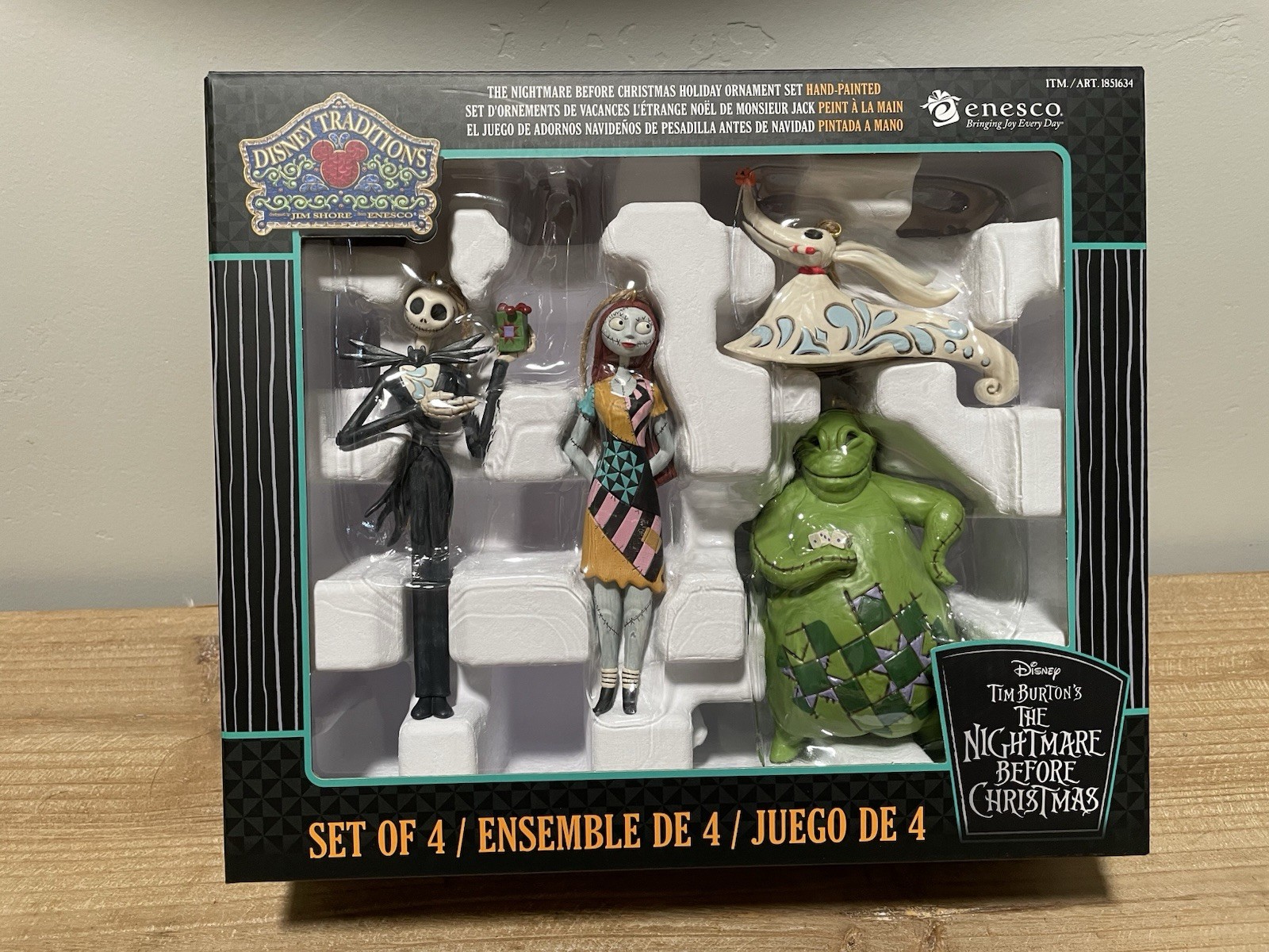 Nightmare Before Christmas Ornaments Set of 4 Jim Shore Disney Traditions Enesco