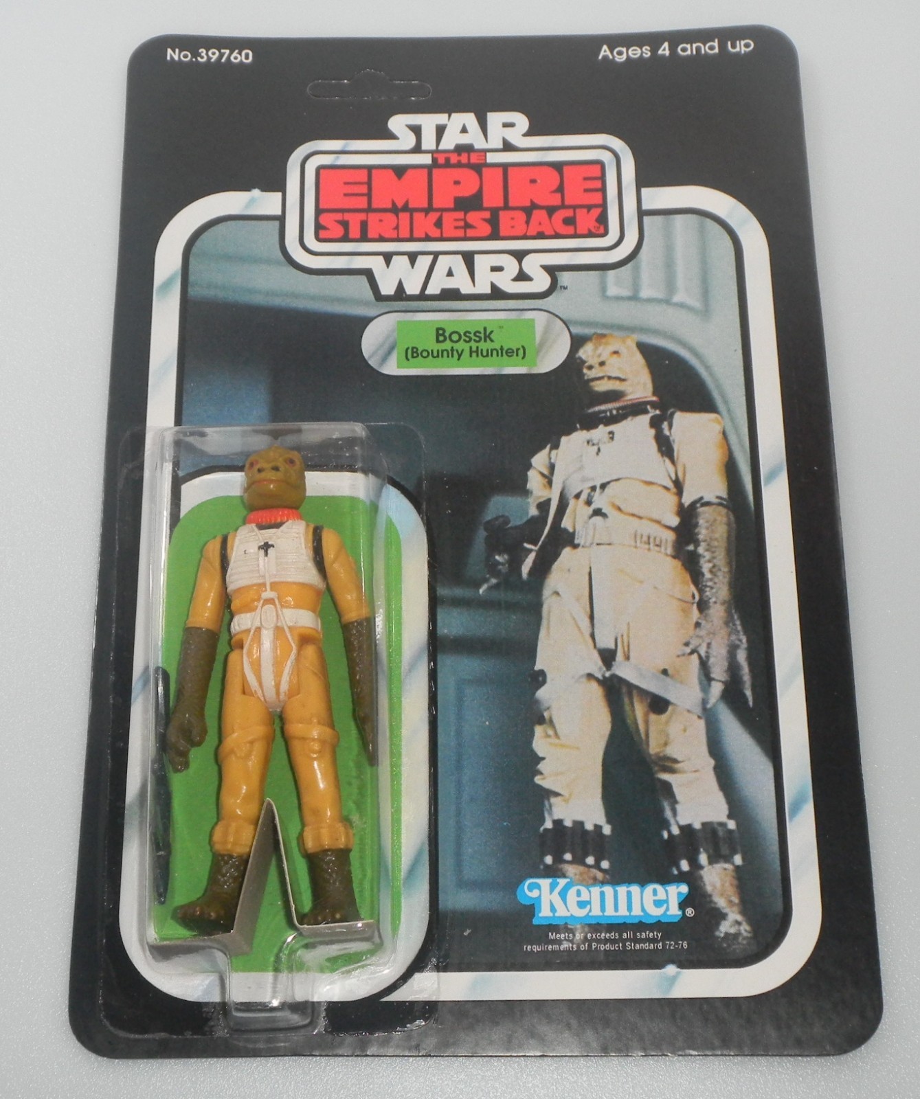 RECARDED 1980 Star Wars ESB Bossk Bounty Hunter 100% Complete Vintage Figure Lot