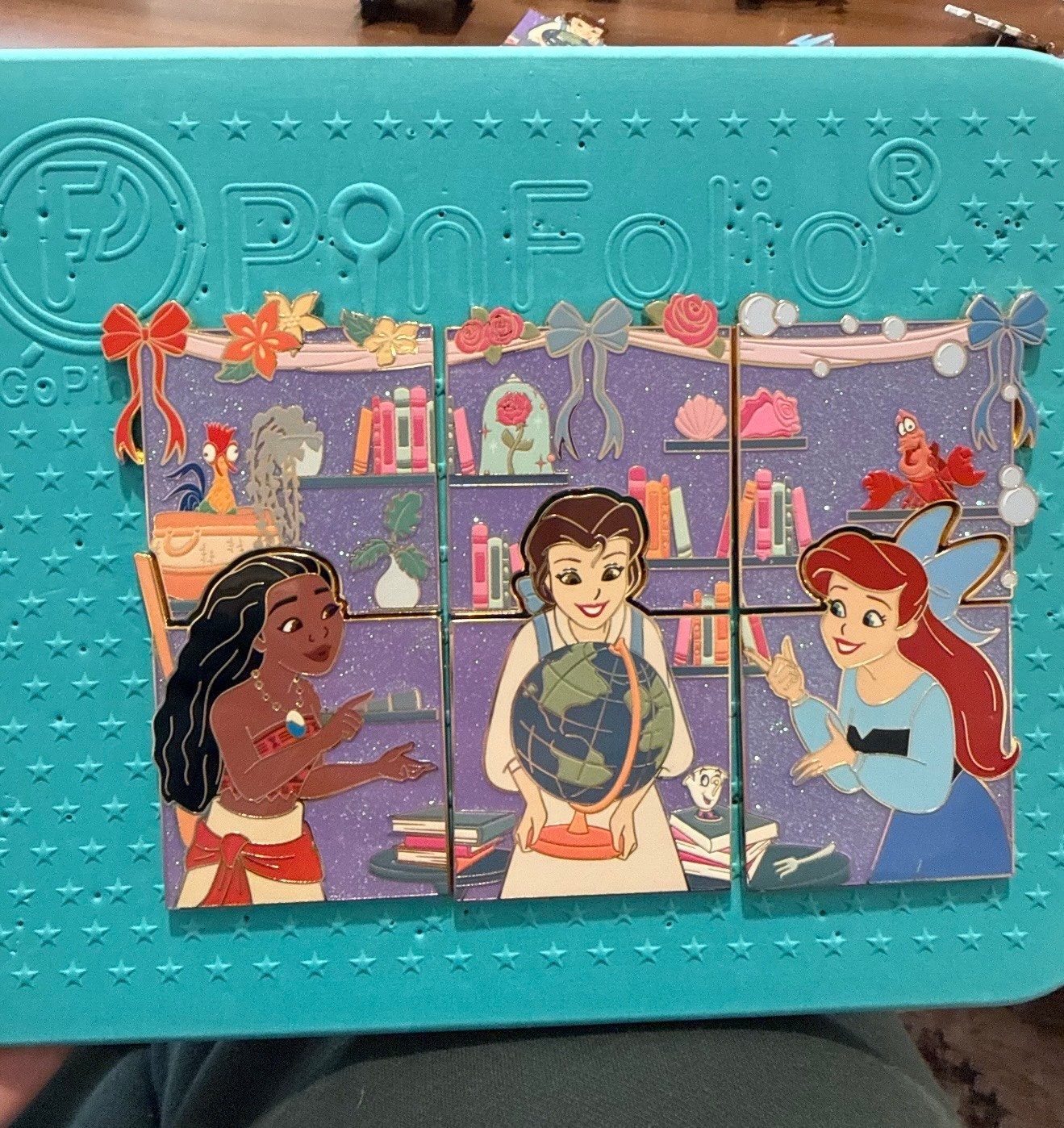 PALM SE 500 Disney Princess Pin Set From Care For Your World Puzzle Ariel Belle PALM SE 500 Disney Princess Pin Set From Care For Your World Puzzle Ariel Belle