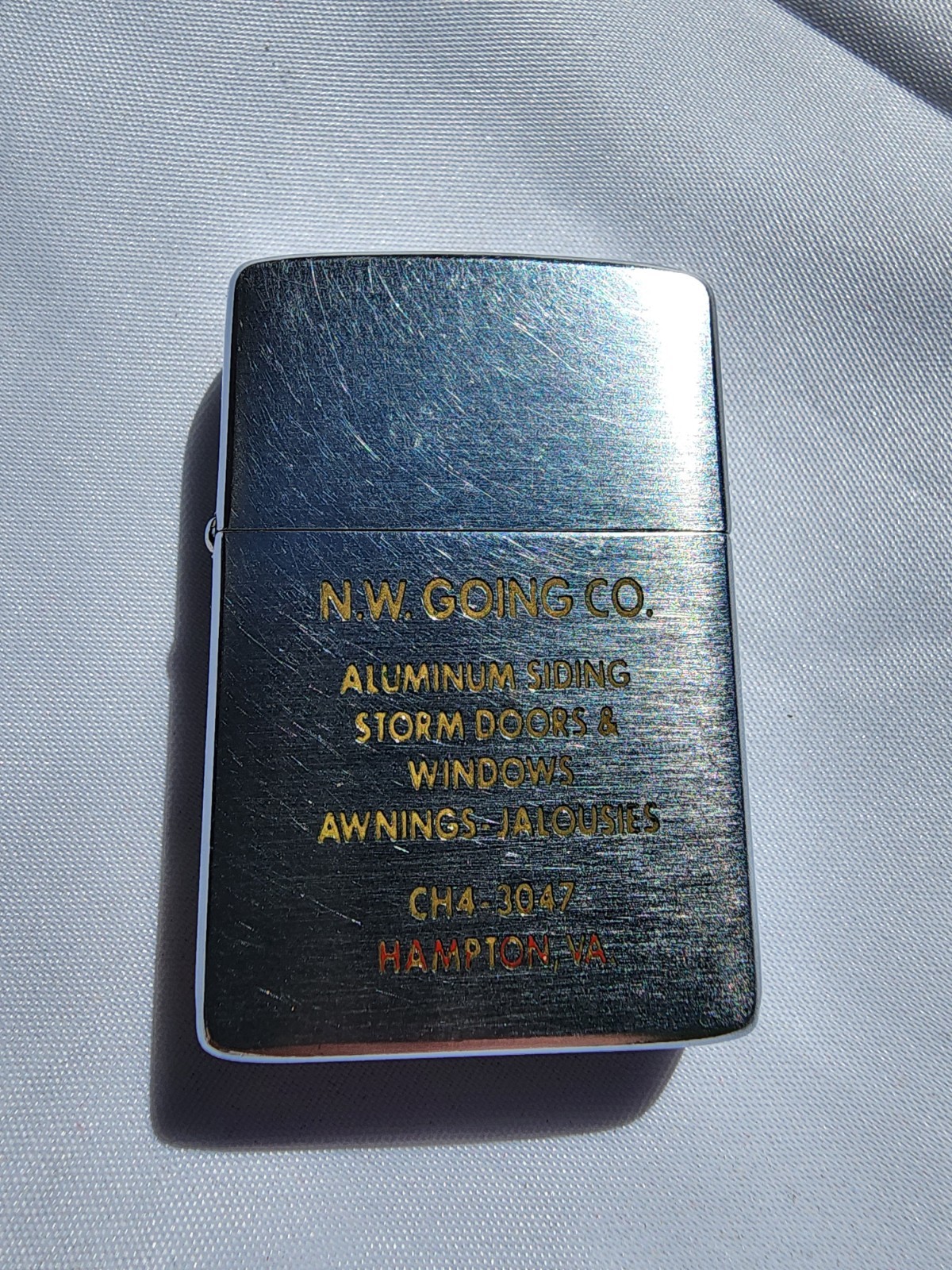 Vintage 1950's Zippo Advertising Lighter – N.W. Going Co.