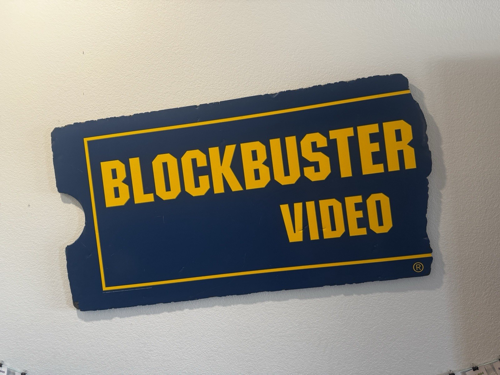 Authentic Rare Blockbuster Foam Sign Store Display -Some Damage