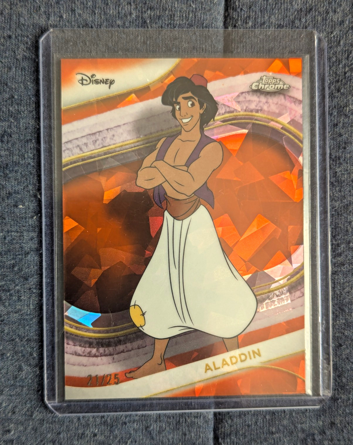 Topps 2025 Chrome Sapphire Disney #184 Aladdin /25 Topps 2025 Chrome Sapphire Disney #184 Aladdin /25