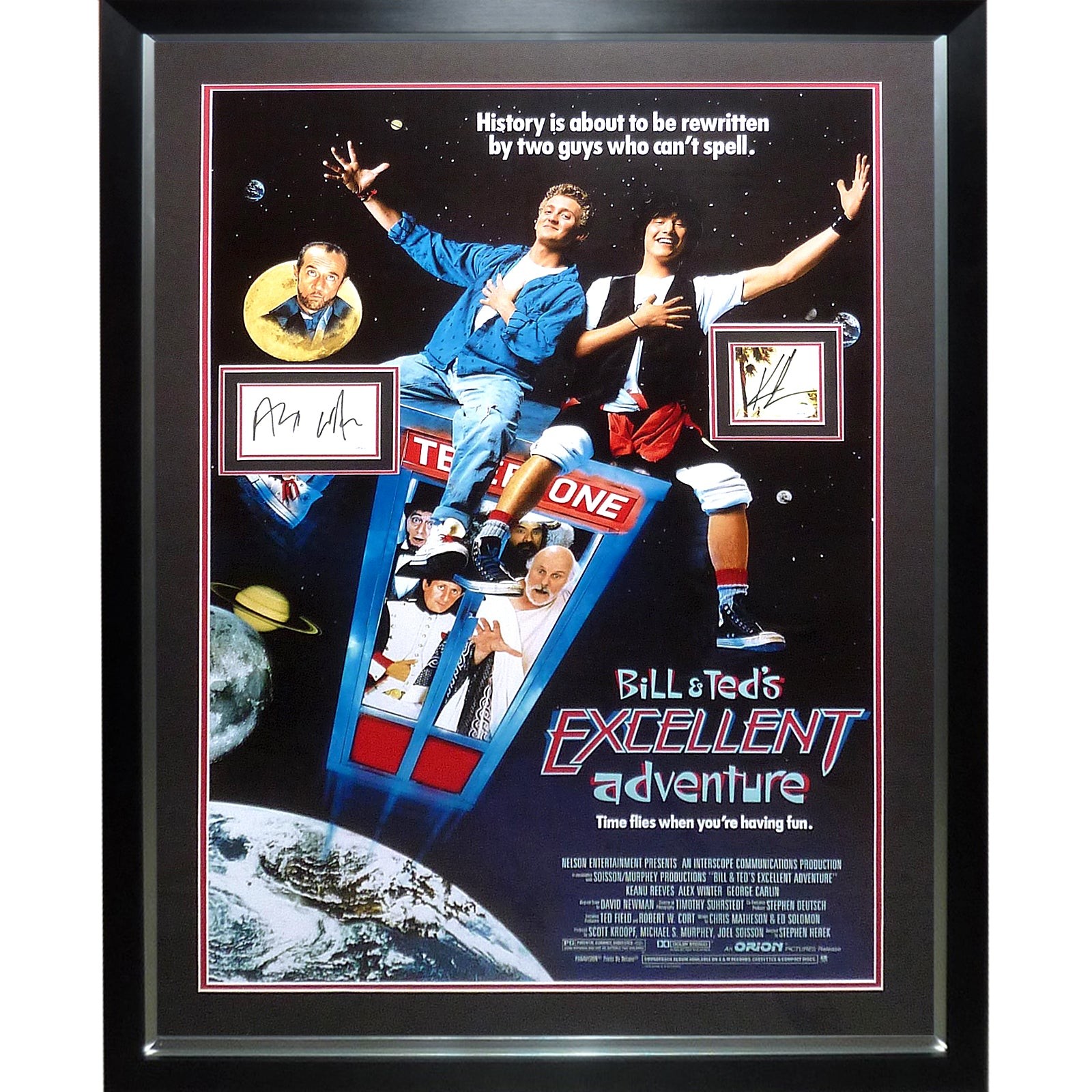 Bill and Teds Excellent Adventure Full-Size Movie Poster Deluxe Framed with Kean