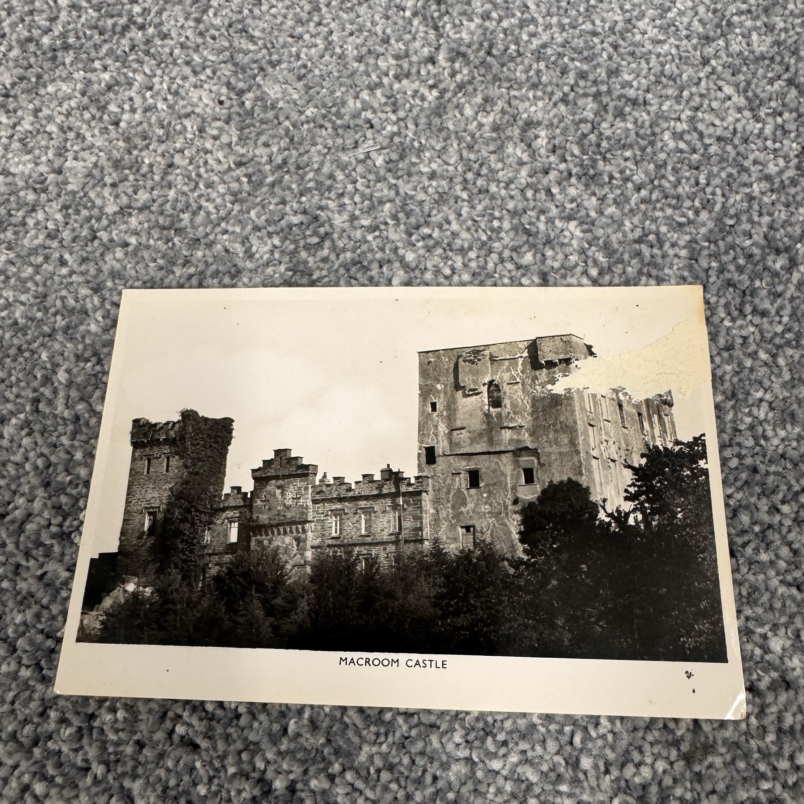 Vintage Rare Postcard Macroom Castle Macroom Ireland Unposted