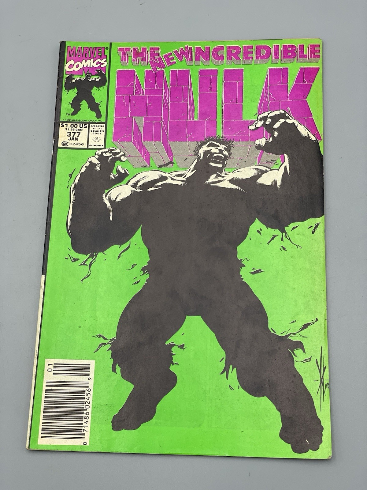 The Incredible Hulk #377 Newsstand Variant (Marvel Comics January 1991)